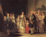 Francisco de goya y Lucientes The Family of Charles IV oil painting on canvas